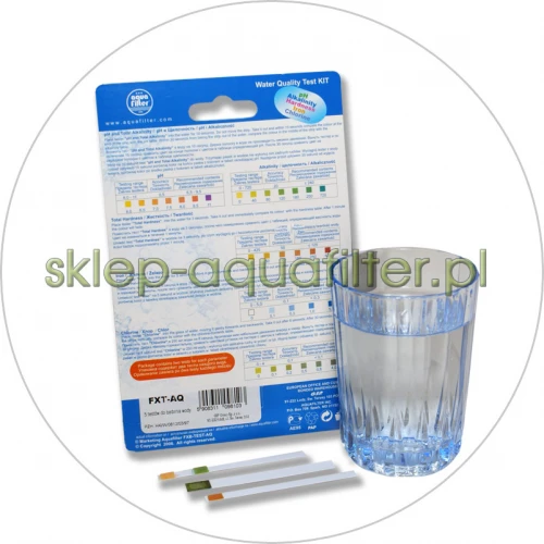FXT-AQ - kolometryczny zestaw testerów wody (pH, alkaliczność, twardość, żelazo, chlor)